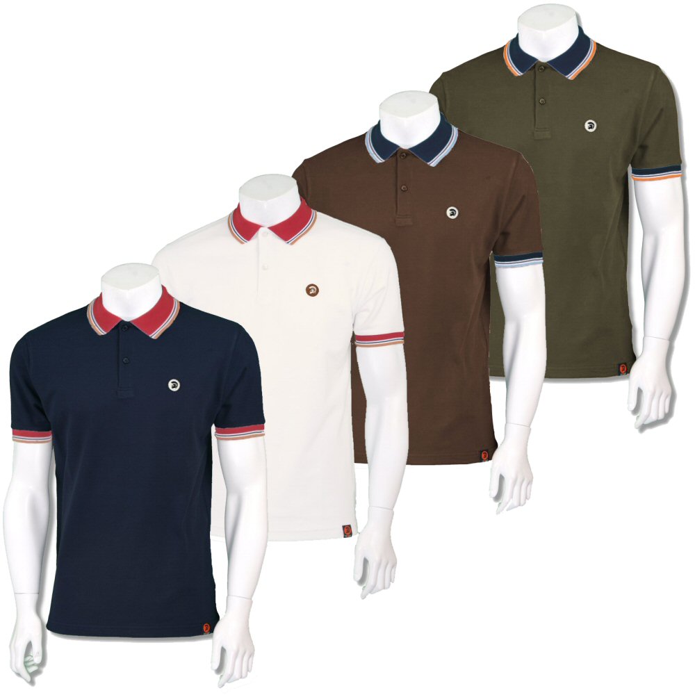 Trojan Records Mens Retro Triple Tipped Polo Shirt | Adaptor Clothing